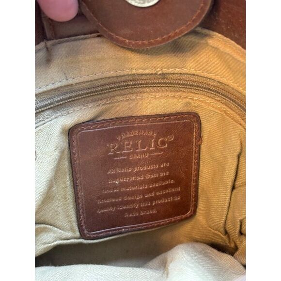 Relic Brand Canvas & Faux Leather Crossbody Bag With Multiple Pockets - Picture 6 of 12